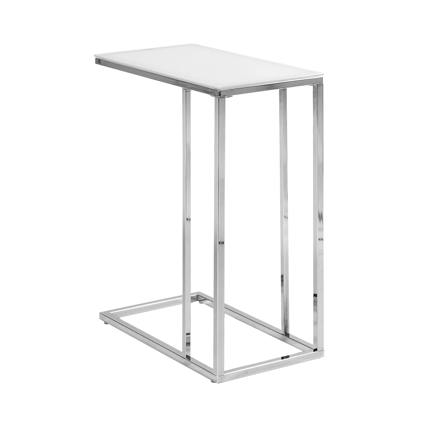 18" X 12" X 24" Cappuccino Brown Mdf Metal Accent Table