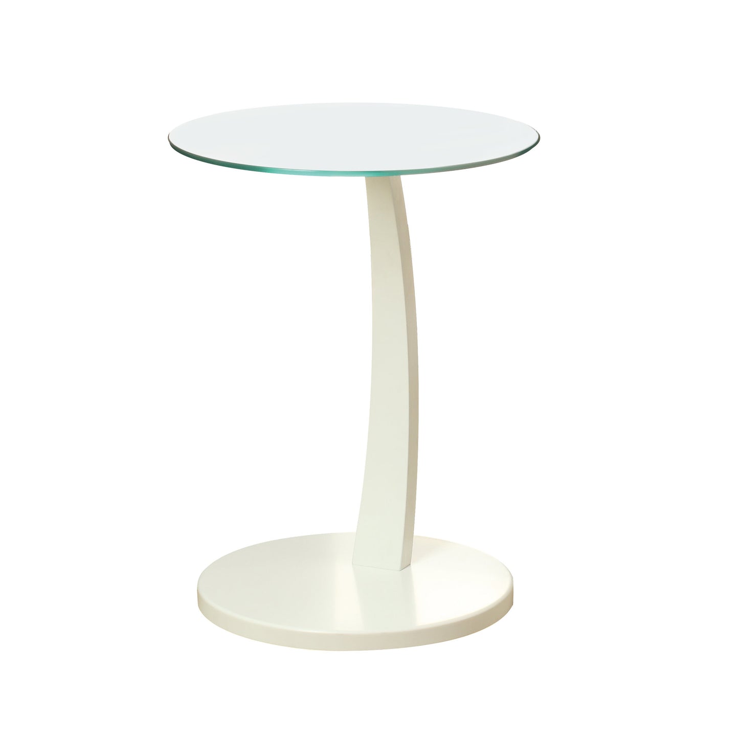 17.75" X 17.75" X 24" Blacksilver Particle Board Tempered Glass Accent Table