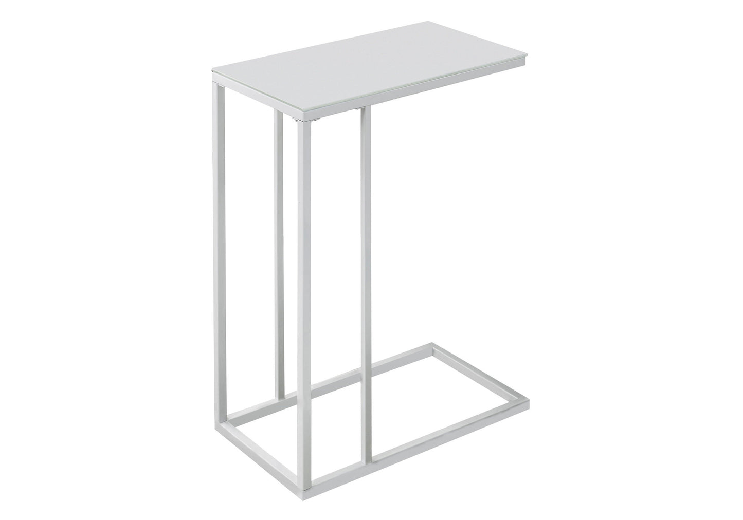 18" X 12" X 24" Cappuccino Brown Mdf Metal Accent Table