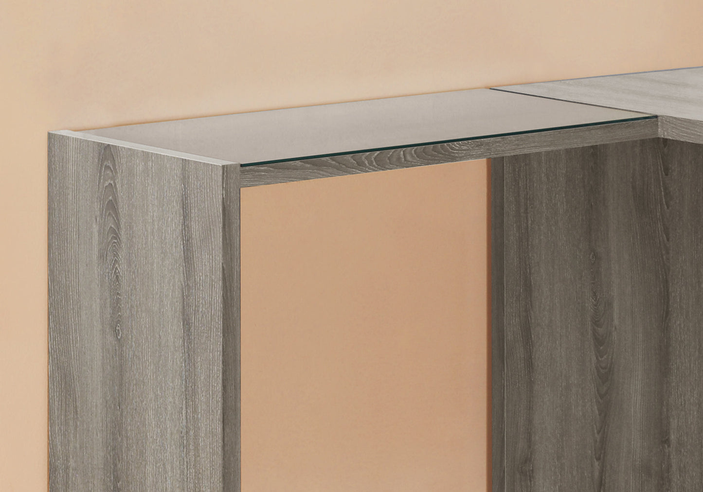 55" White L-Shape Computer Desk With Three Drawers