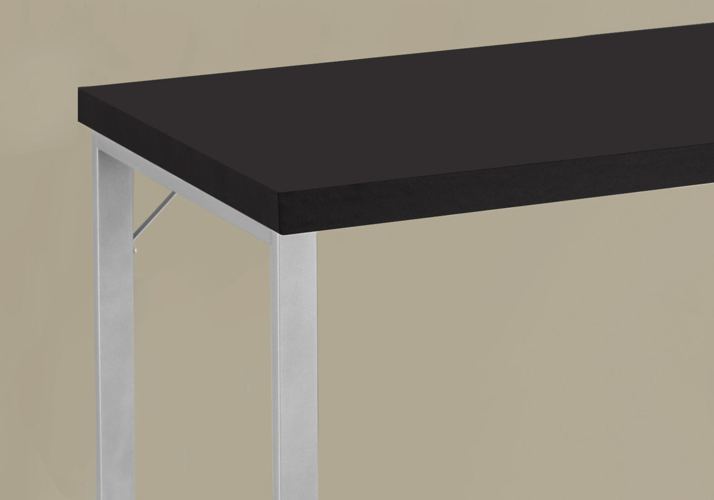 24" Dark Brown Rectangular Computer Desk