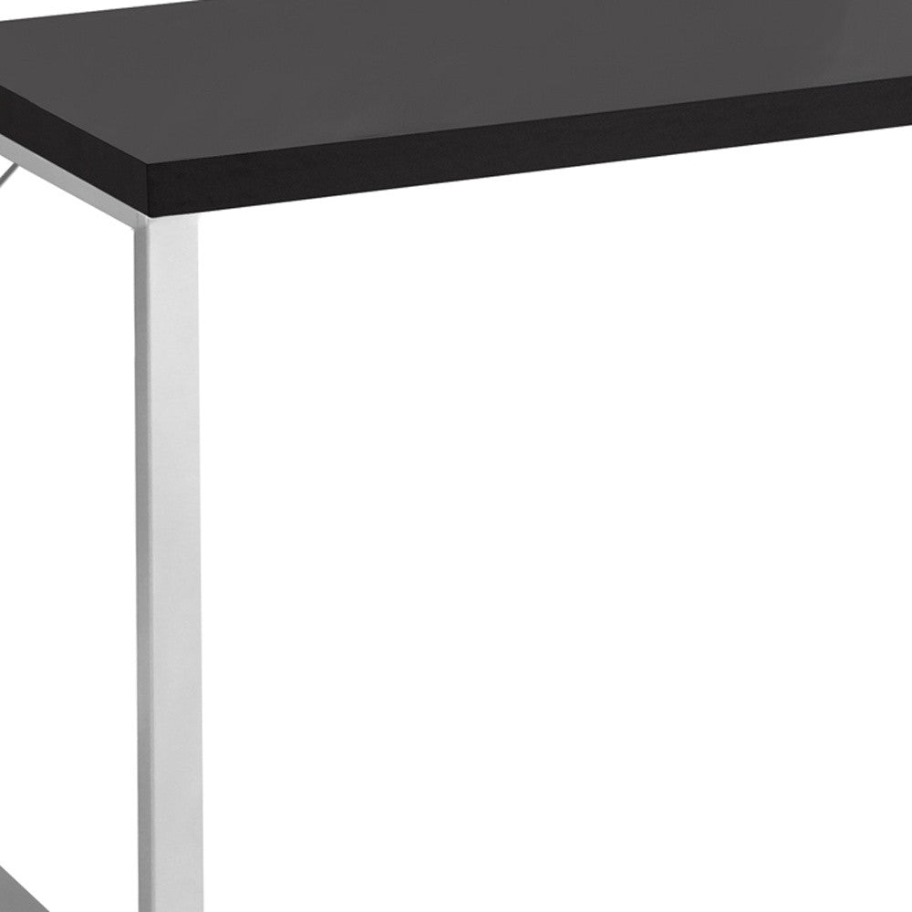 24" Dark Brown Rectangular Computer Desk