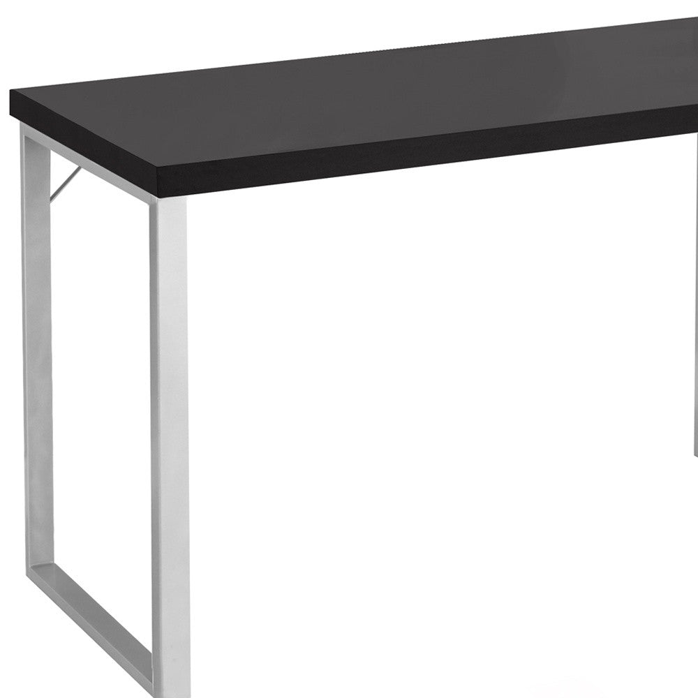 24" Dark Brown Rectangular Computer Desk