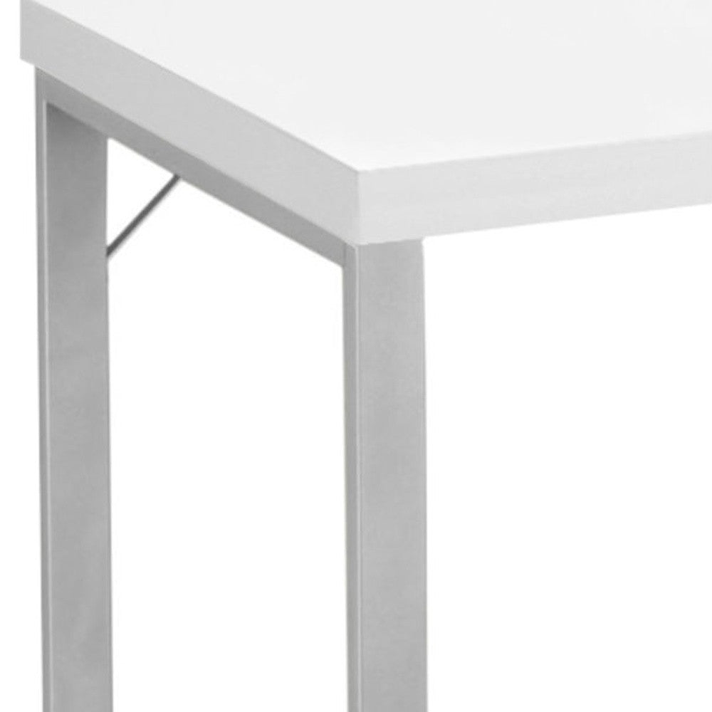 24" Dark Brown Rectangular Computer Desk