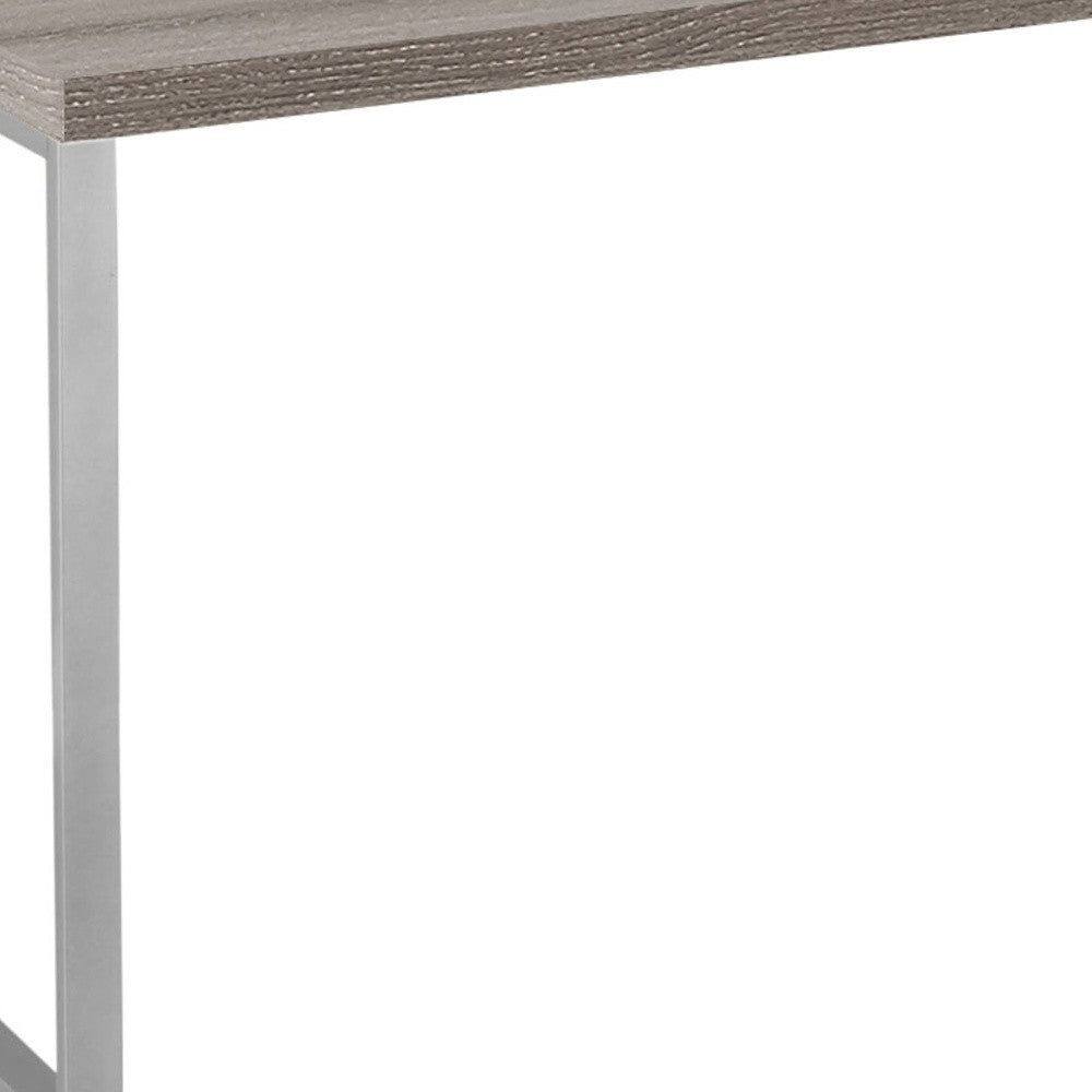 24" Dark Brown Rectangular Computer Desk