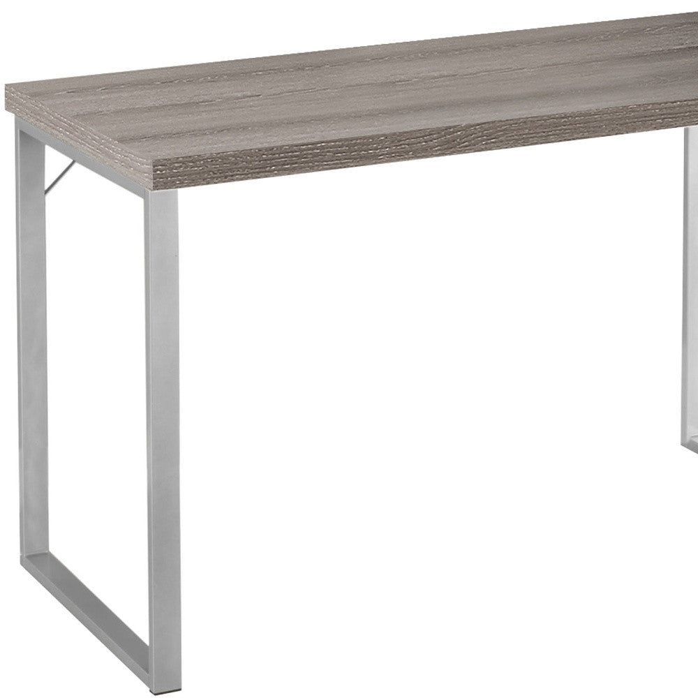24" Dark Brown Rectangular Computer Desk