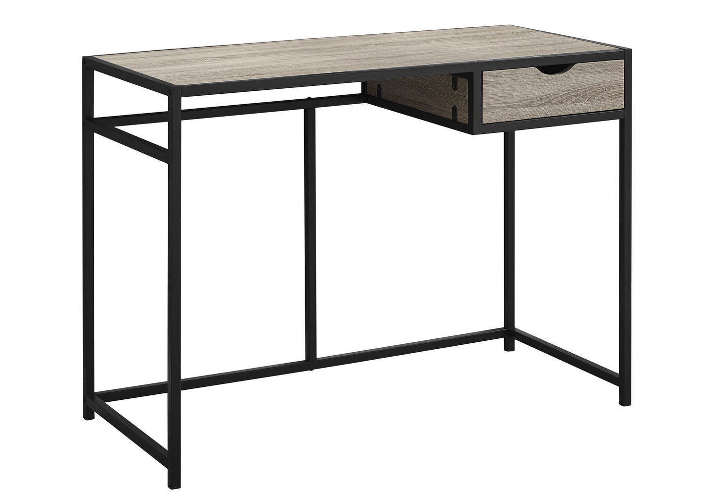 20" Black Rectangular Computer Desk