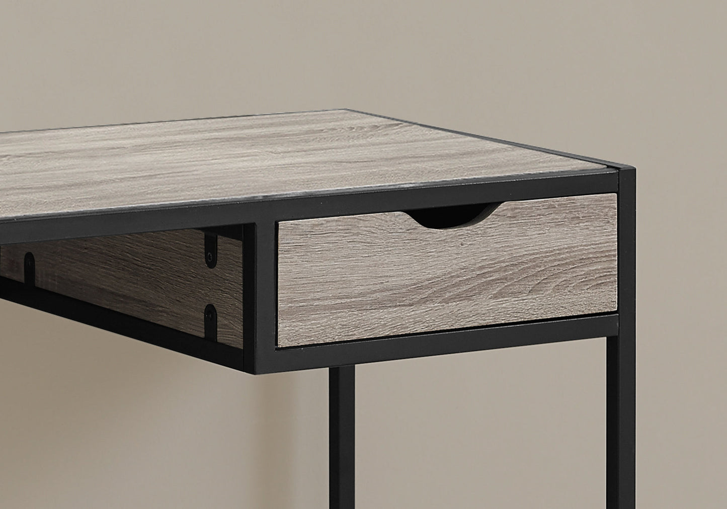 20" Black Rectangular Computer Desk