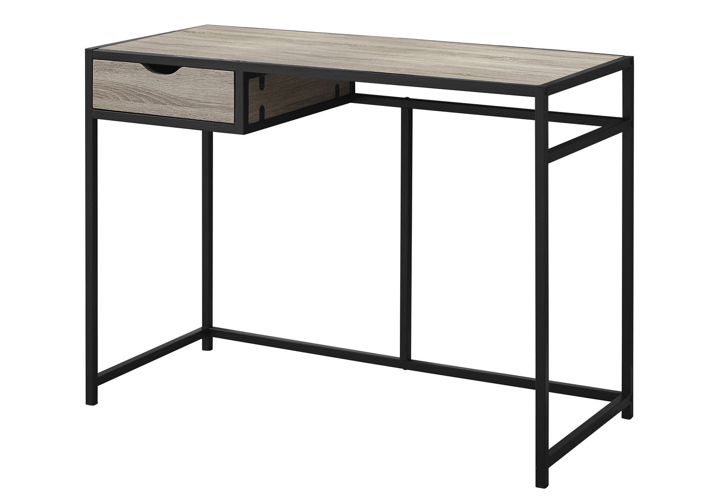 20" Black Rectangular Computer Desk