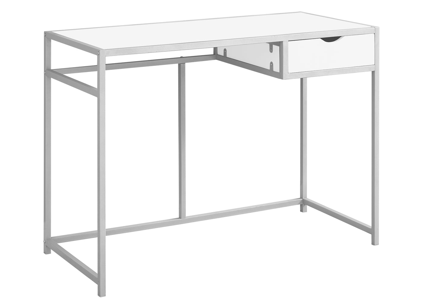 20" Black Rectangular Computer Desk