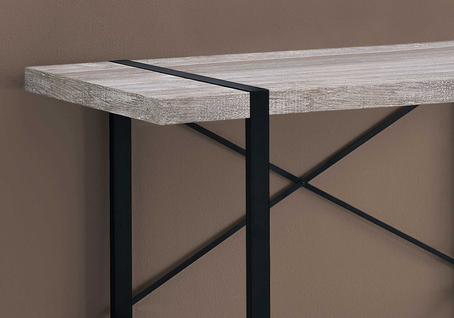 24" Taupe Rectangular Computer Desk