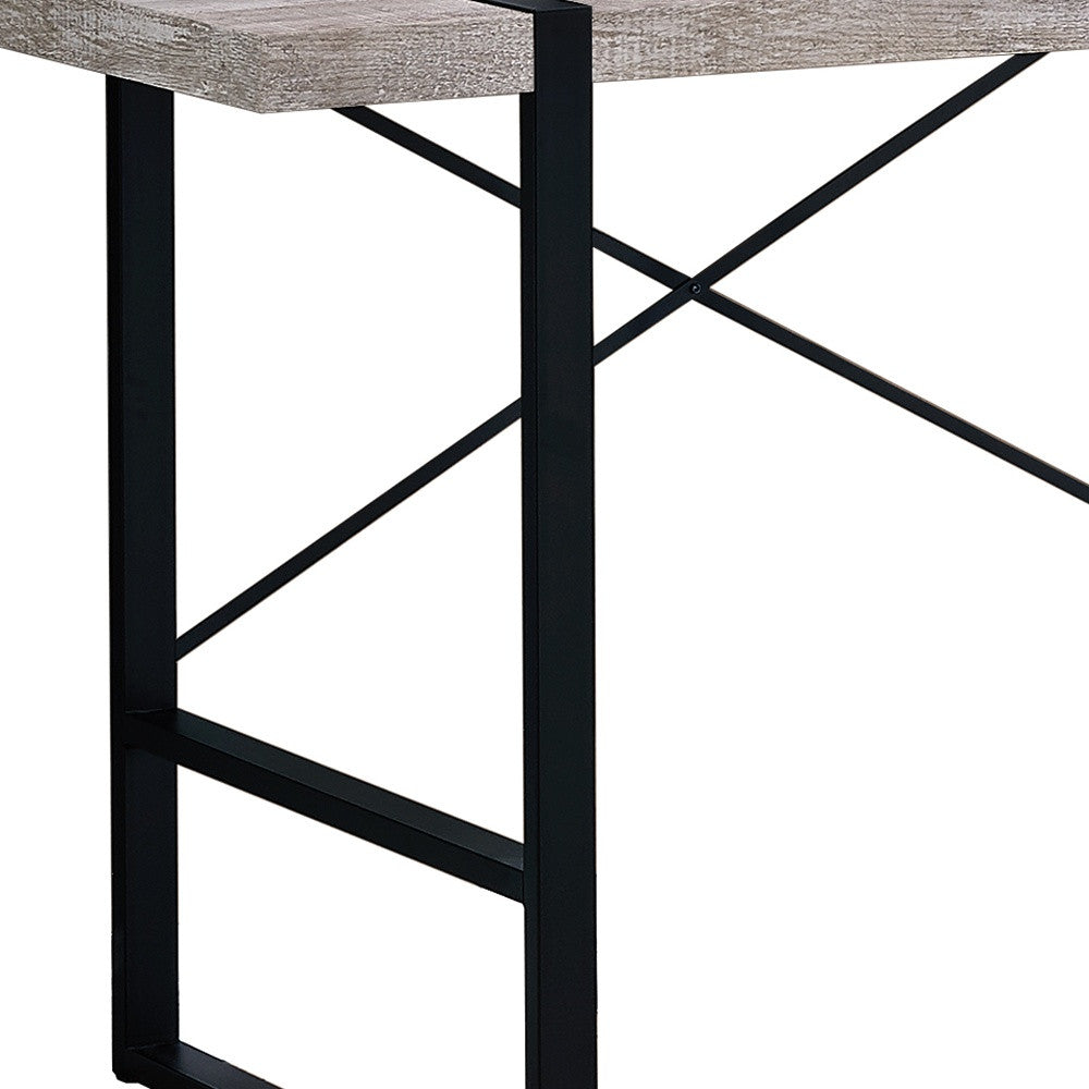 24" Taupe Rectangular Computer Desk