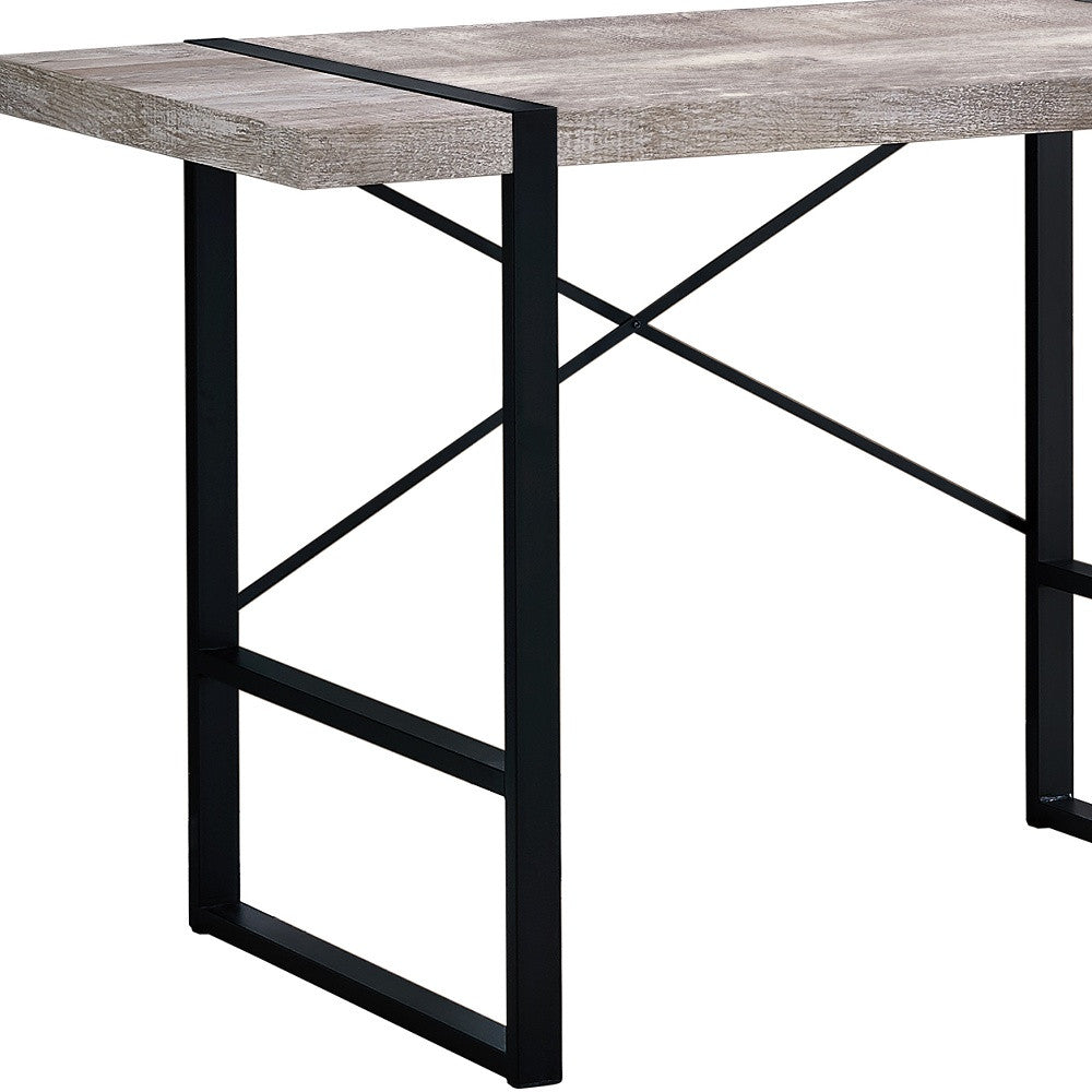 24" Taupe Rectangular Computer Desk