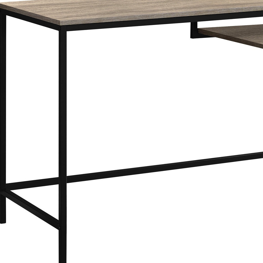 30" White Mdf And White Metal Computer Desk