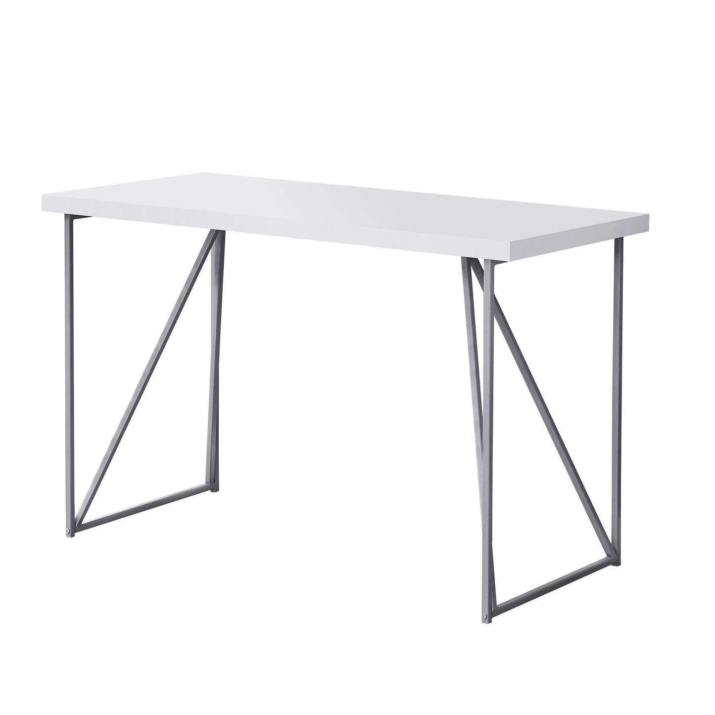 22" White Rectangular Computer Desk
