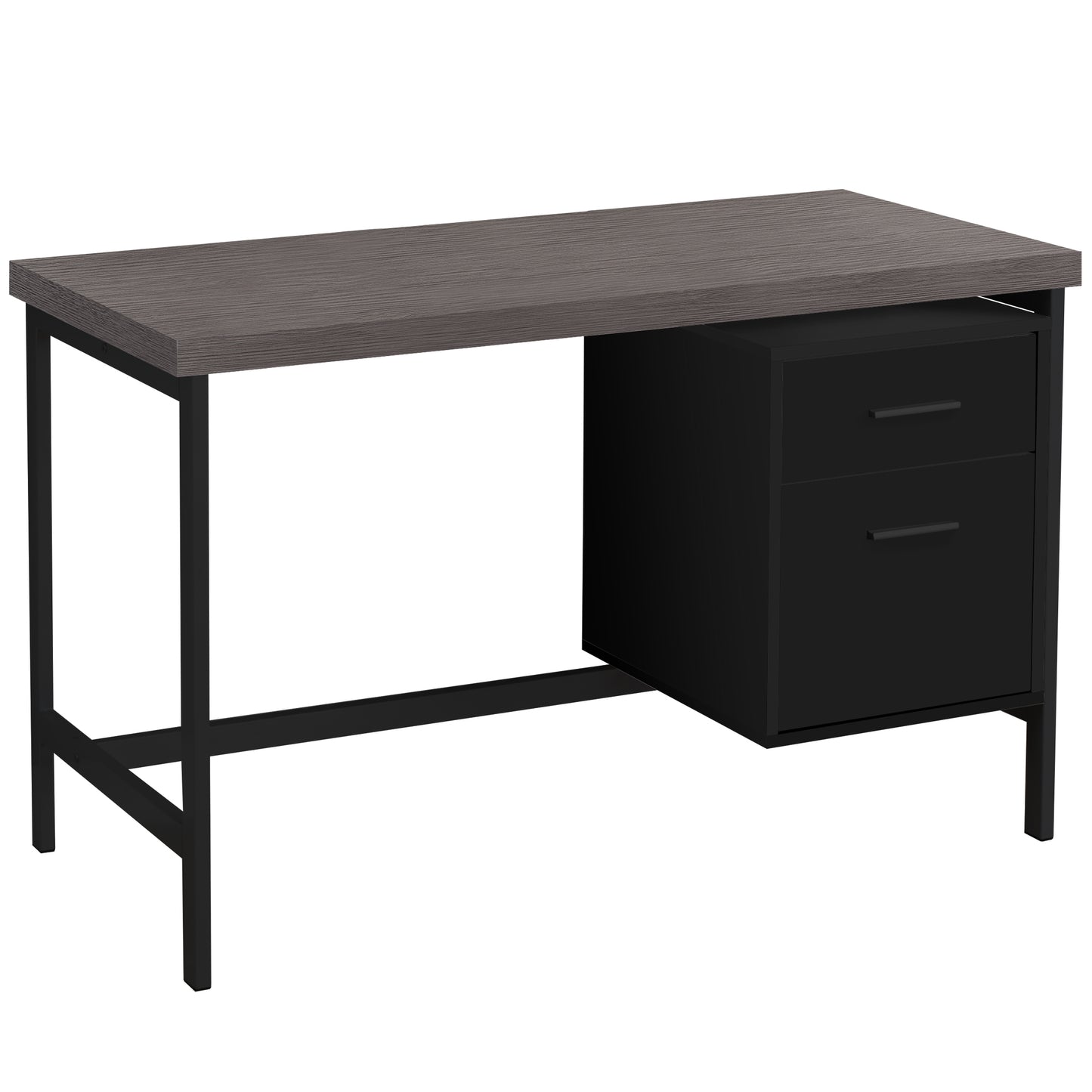 24" White Rectangular Computer Desk