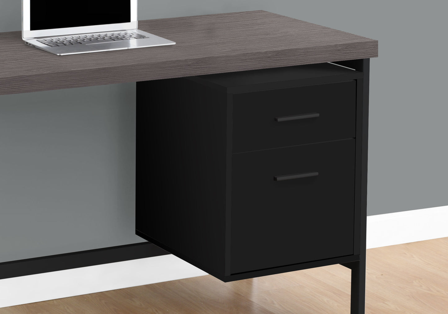 24" White Rectangular Computer Desk