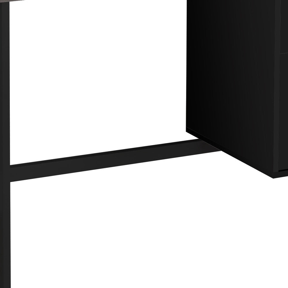 24" White Rectangular Computer Desk