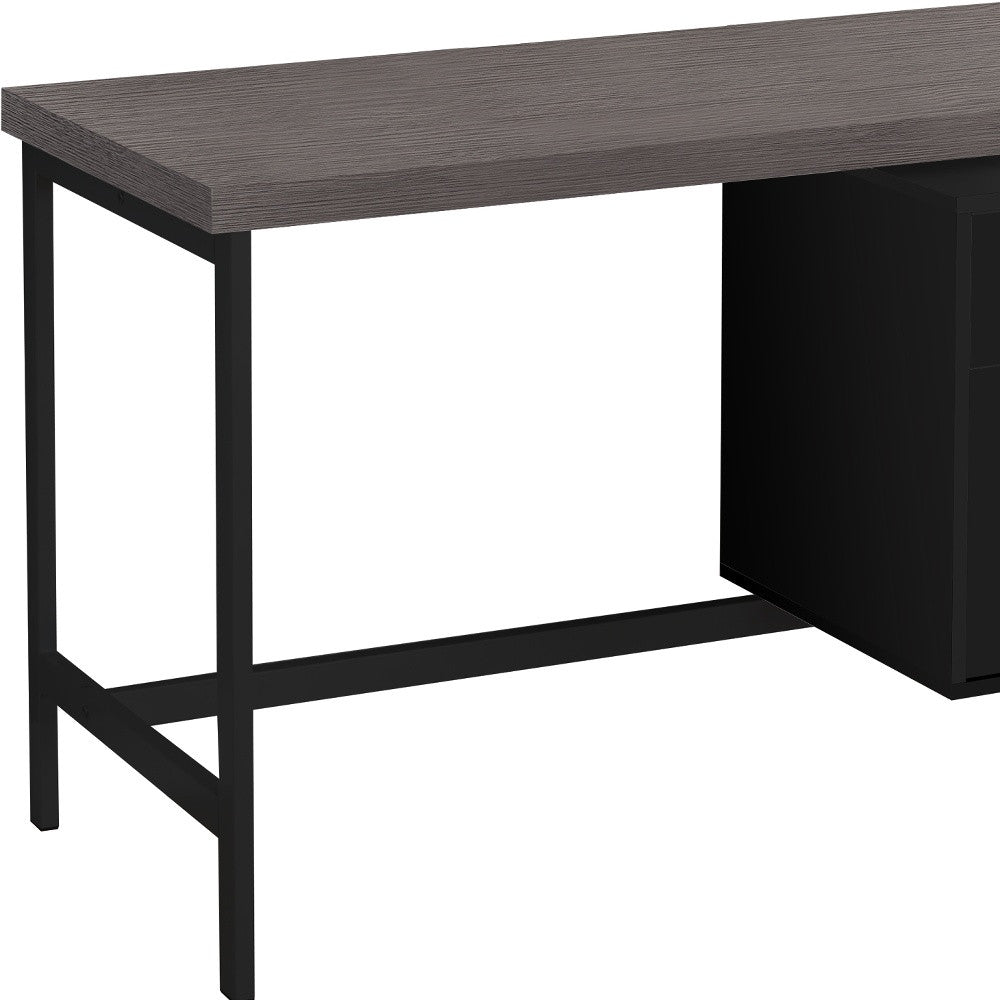 24" White Rectangular Computer Desk