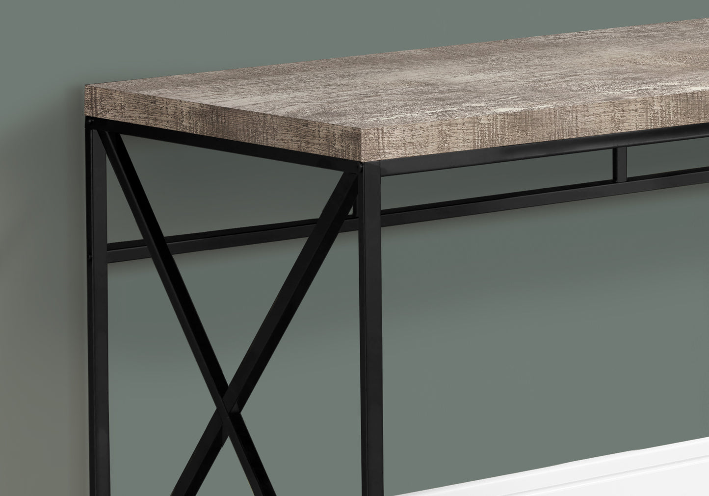 24" Taupe Rectangular Computer Desk