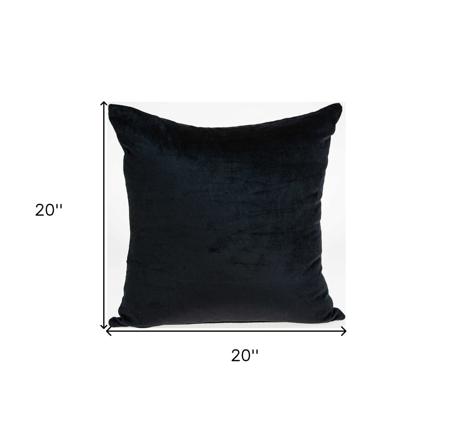 Super Soft Solid Color Black Decorative Accent Pillow
