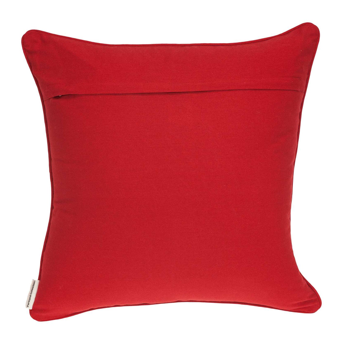 20" X 7" X 20" Handmade Transitional Red And Brown Pillow Cover With Poly Insert