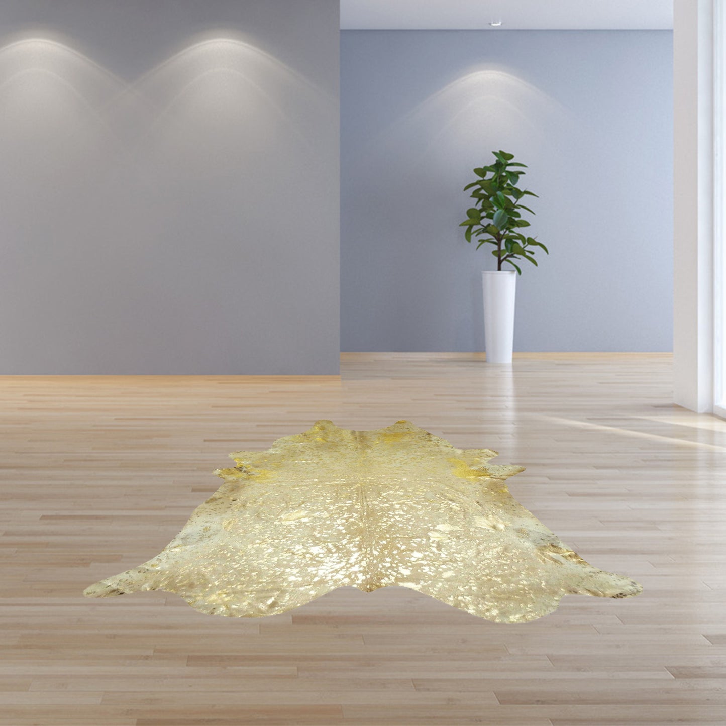 6.5 Ft Classic Brindled Cowhide Rug