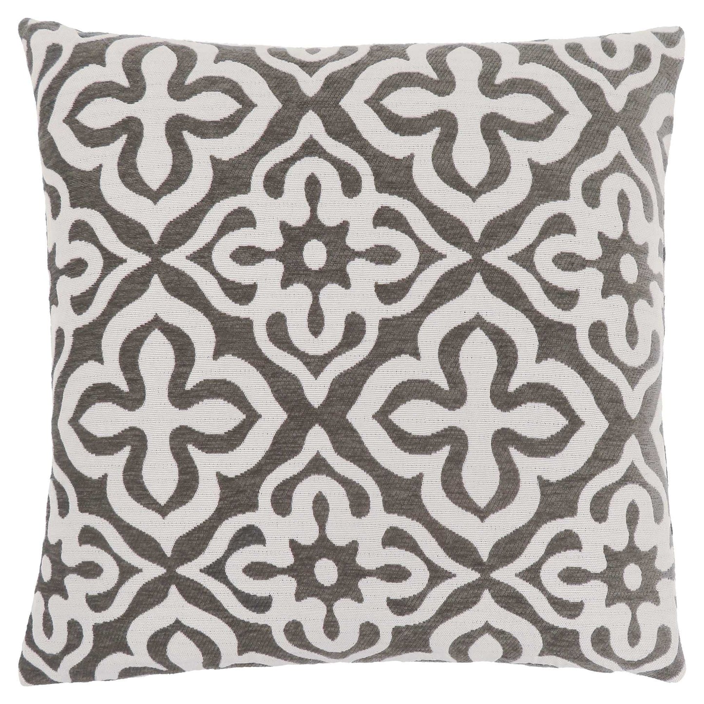 18" X 18" Blue and White Polyester Geometric Zippered Pillow