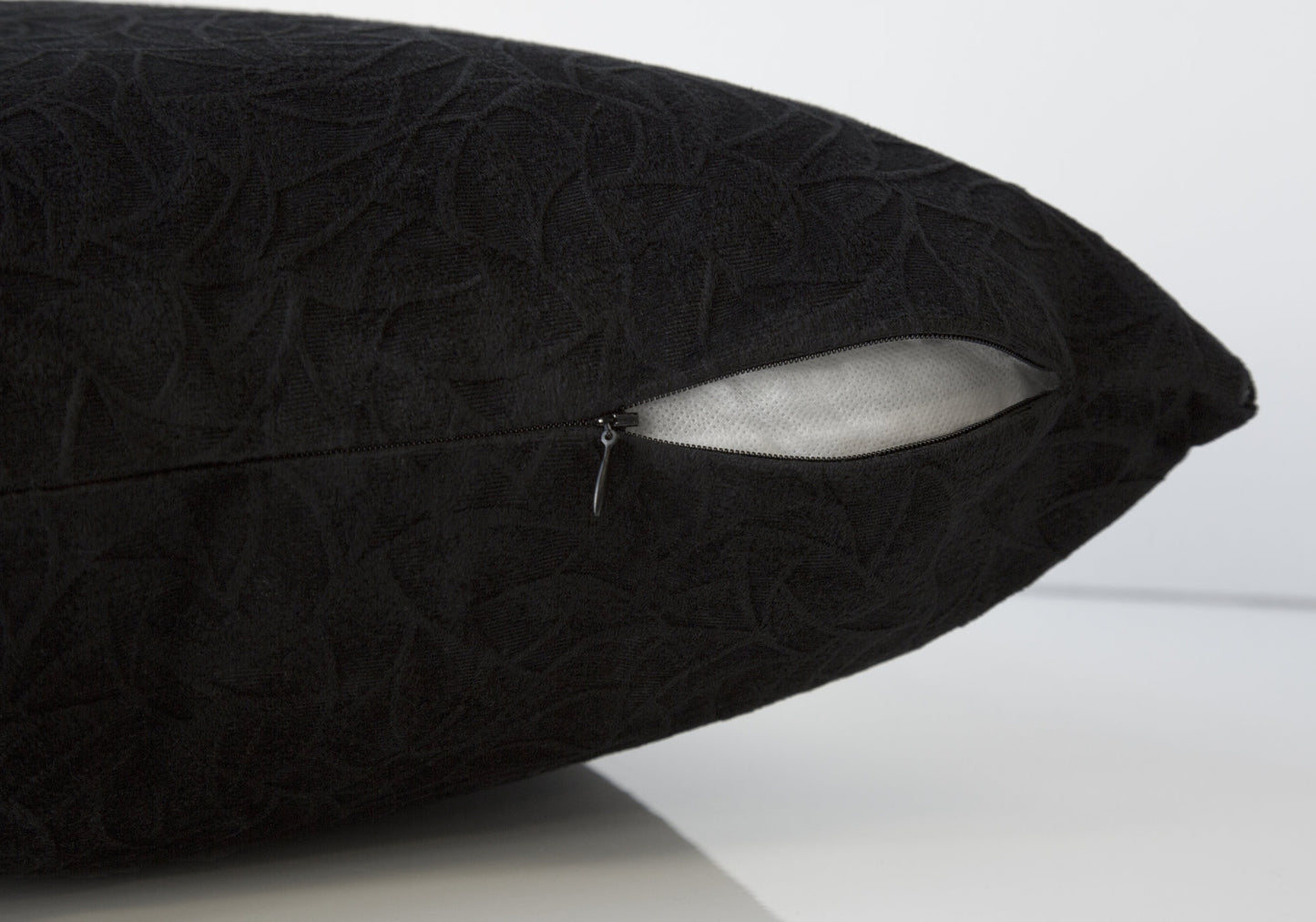 18" X 18" Taupe Velvet Polyester Abstract Zippered Pillow