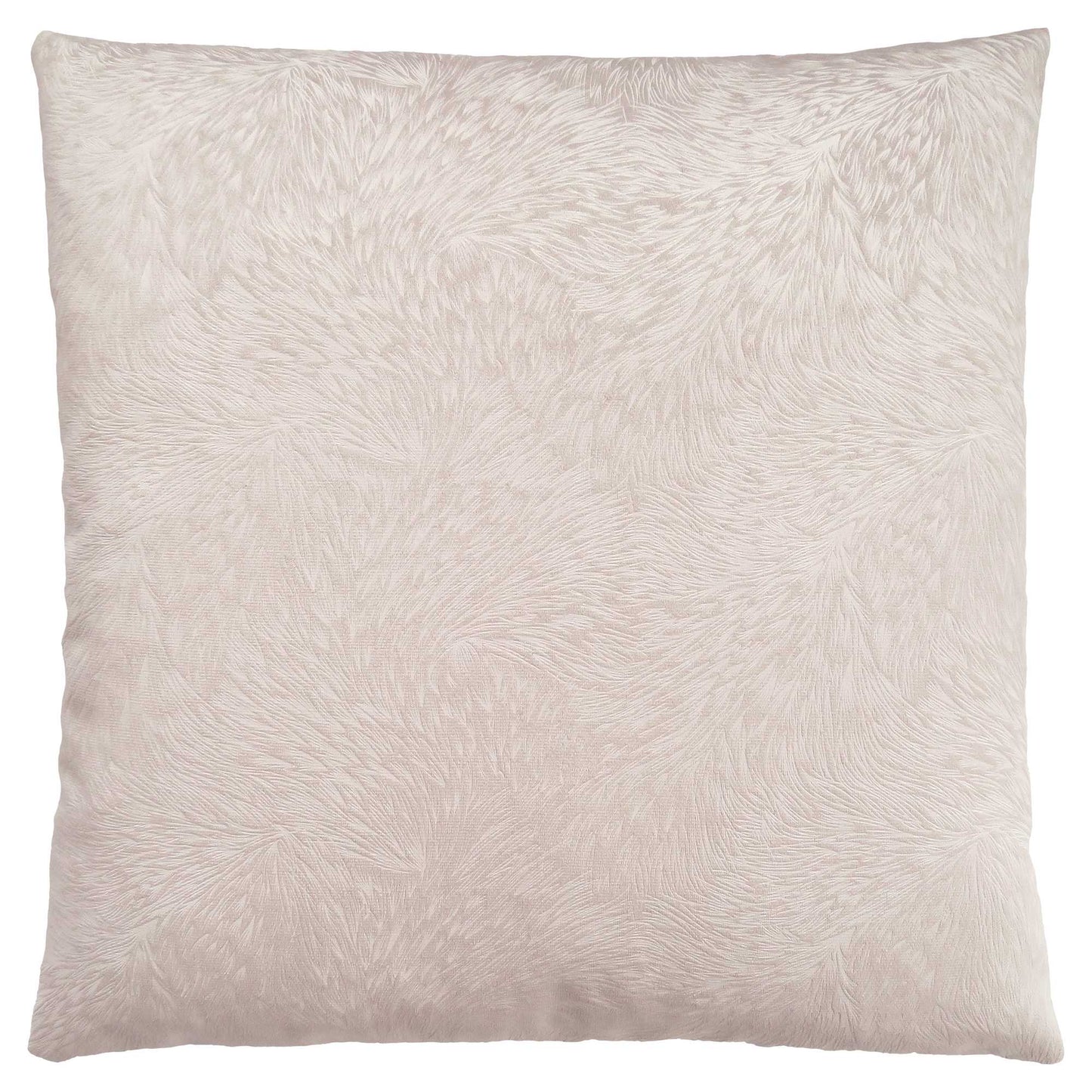 18" X 18" Red Velvet Polyester Feather Zippered Pillow