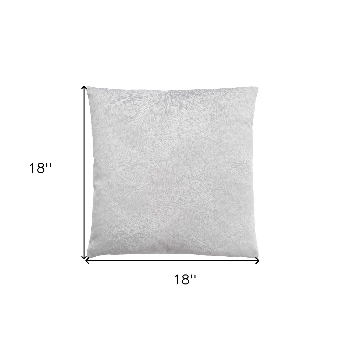18" X 18" Red Velvet Polyester Feather Zippered Pillow