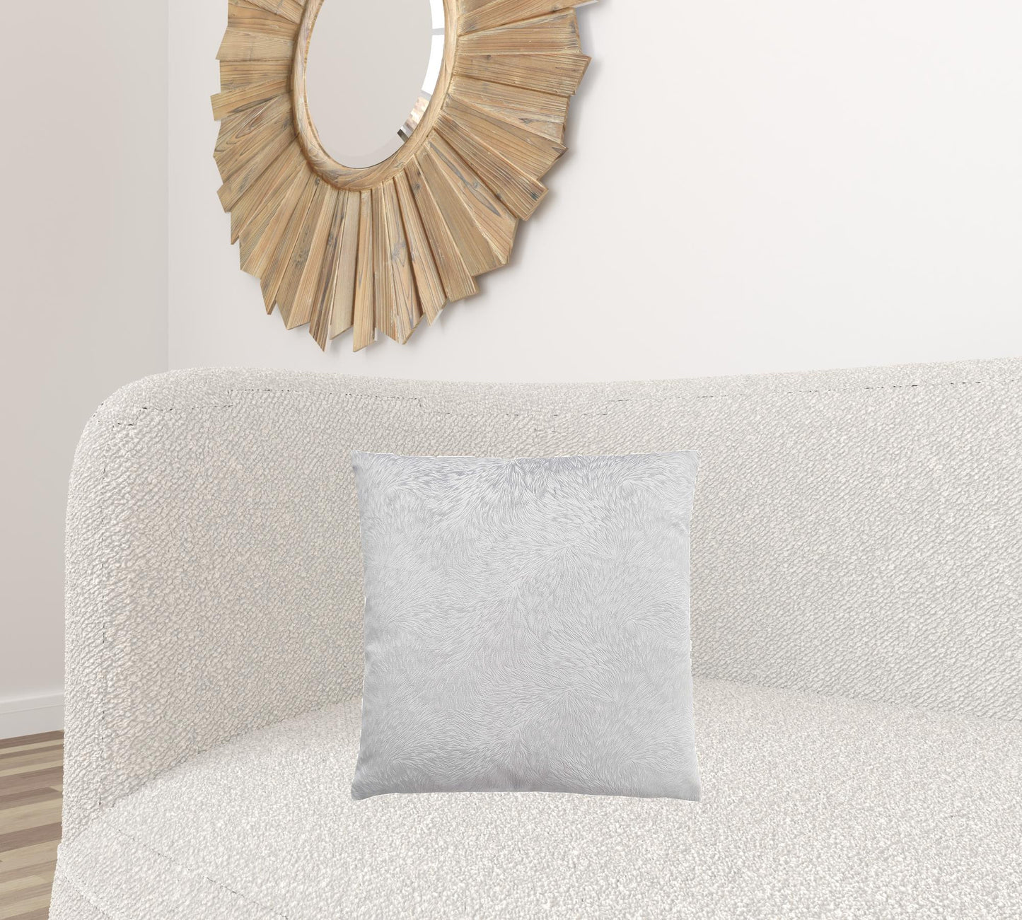 18" X 18" Red Velvet Polyester Feather Zippered Pillow