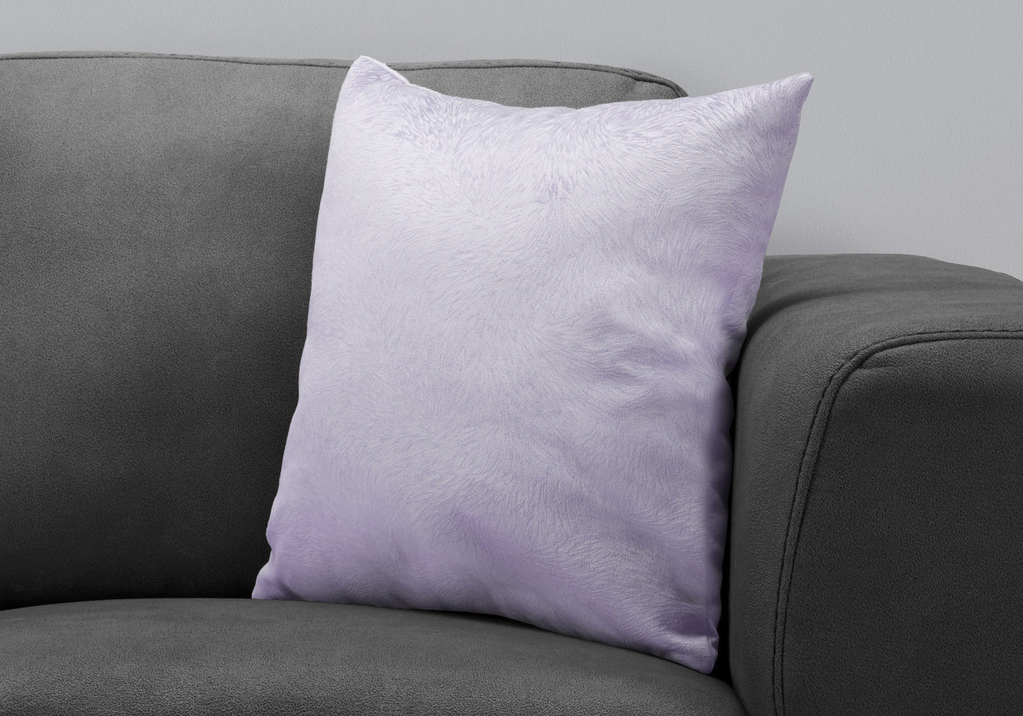 18" X 18" Red Velvet Polyester Feather Zippered Pillow