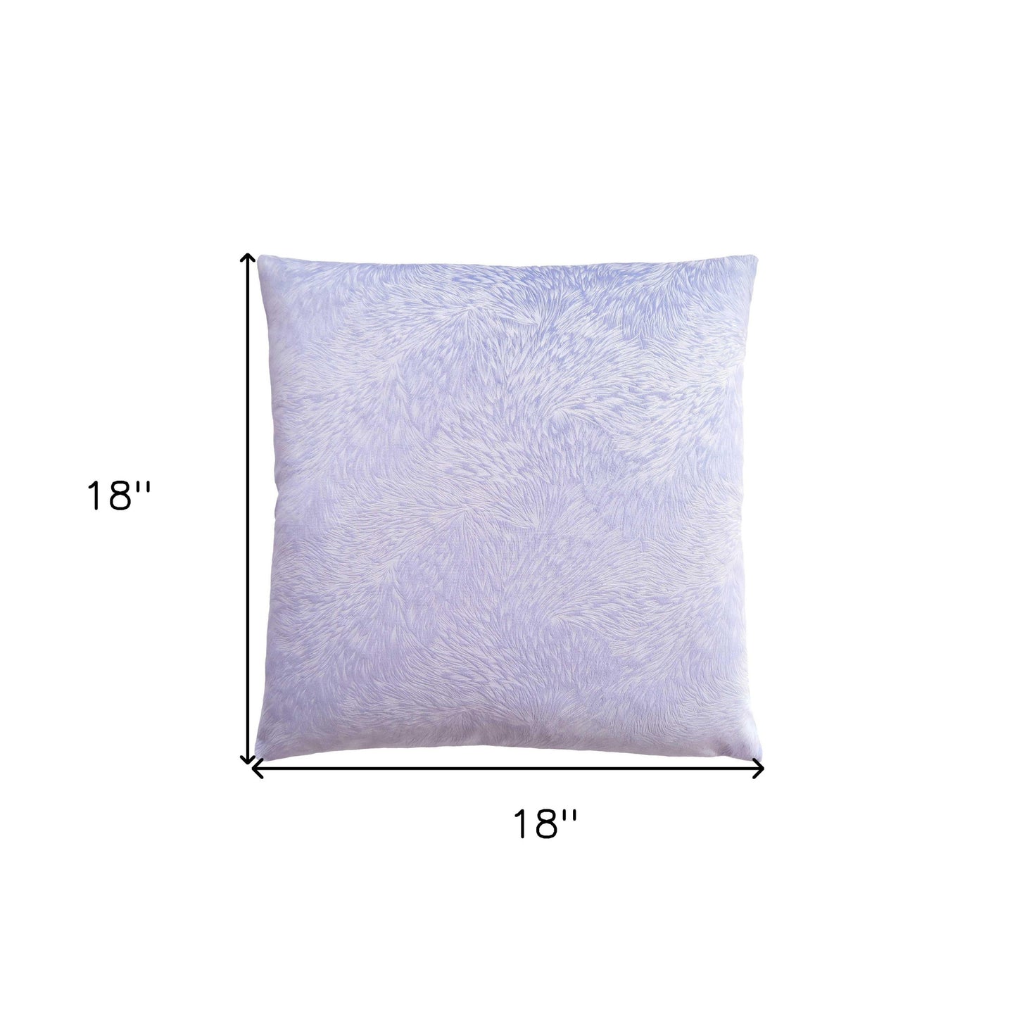 18" X 18" Red Velvet Polyester Feather Zippered Pillow