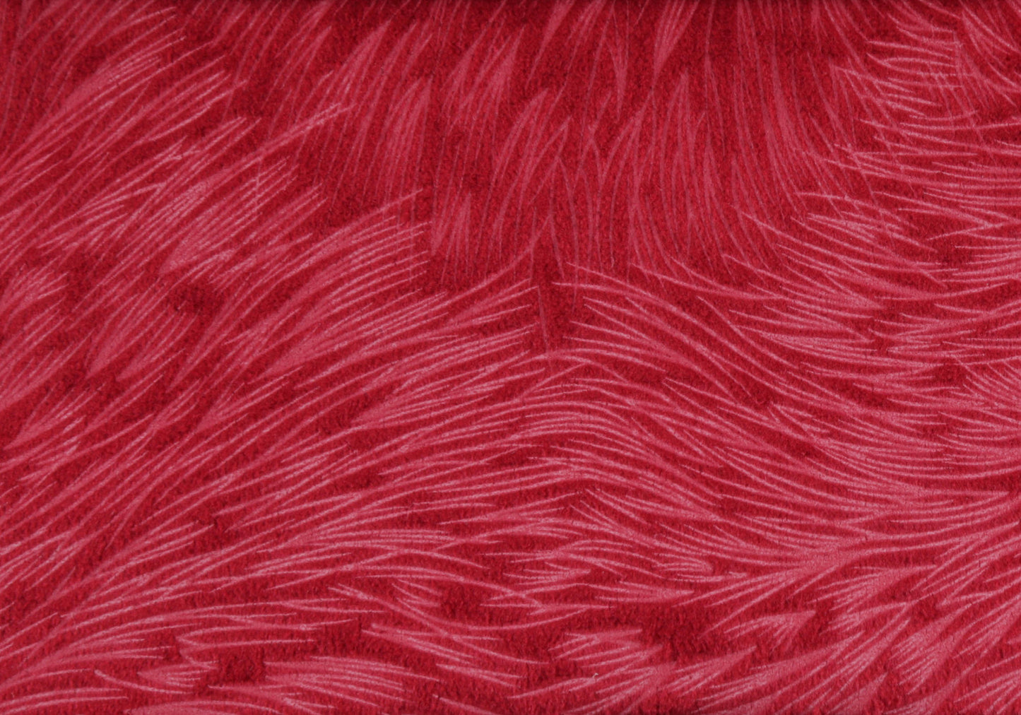 18" X 18" Red Velvet Polyester Feather Zippered Pillow