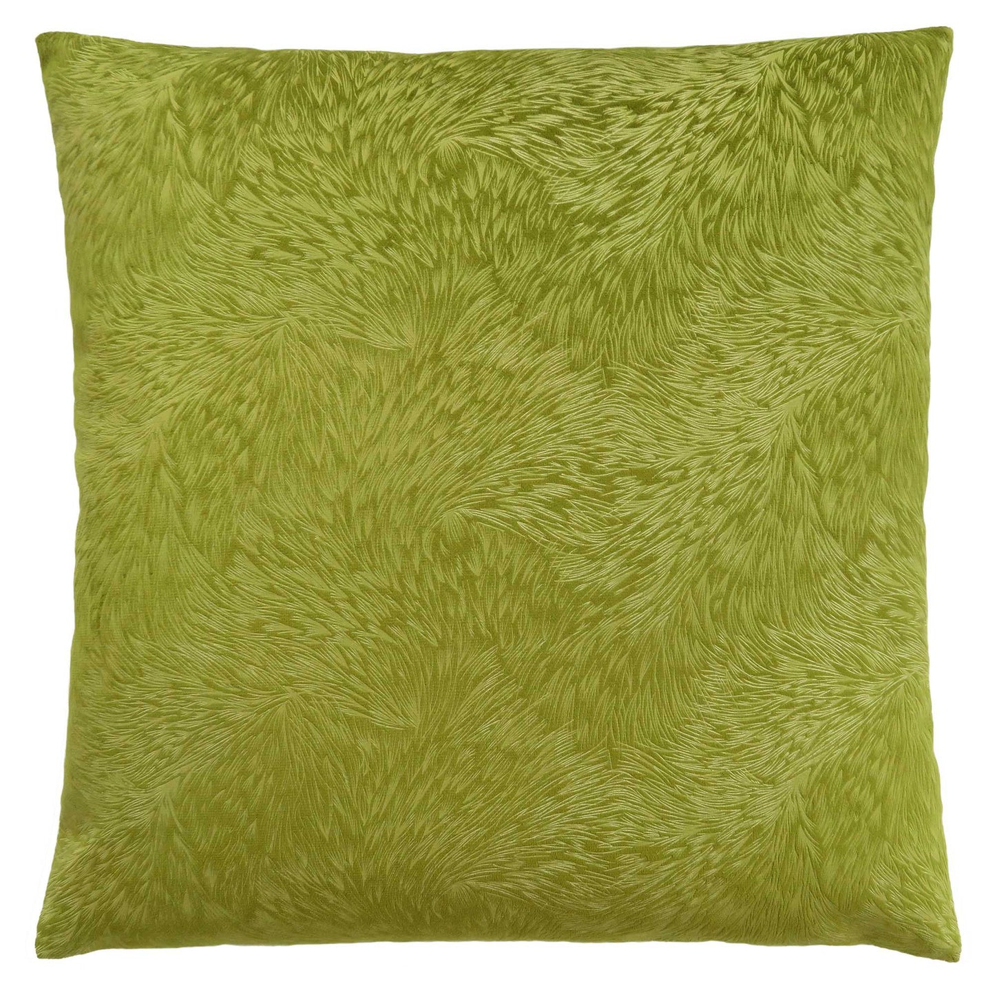 18" X 18" Red Velvet Polyester Feather Zippered Pillow