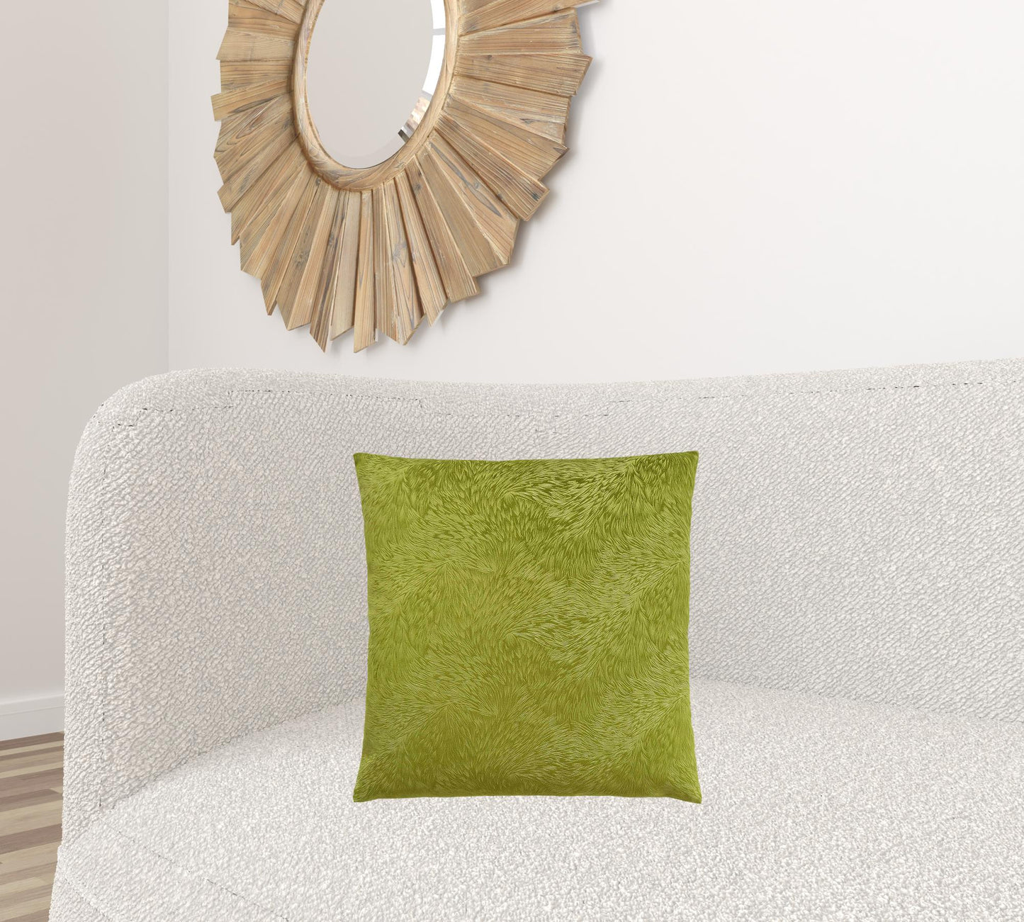 18" X 18" Red Velvet Polyester Feather Zippered Pillow