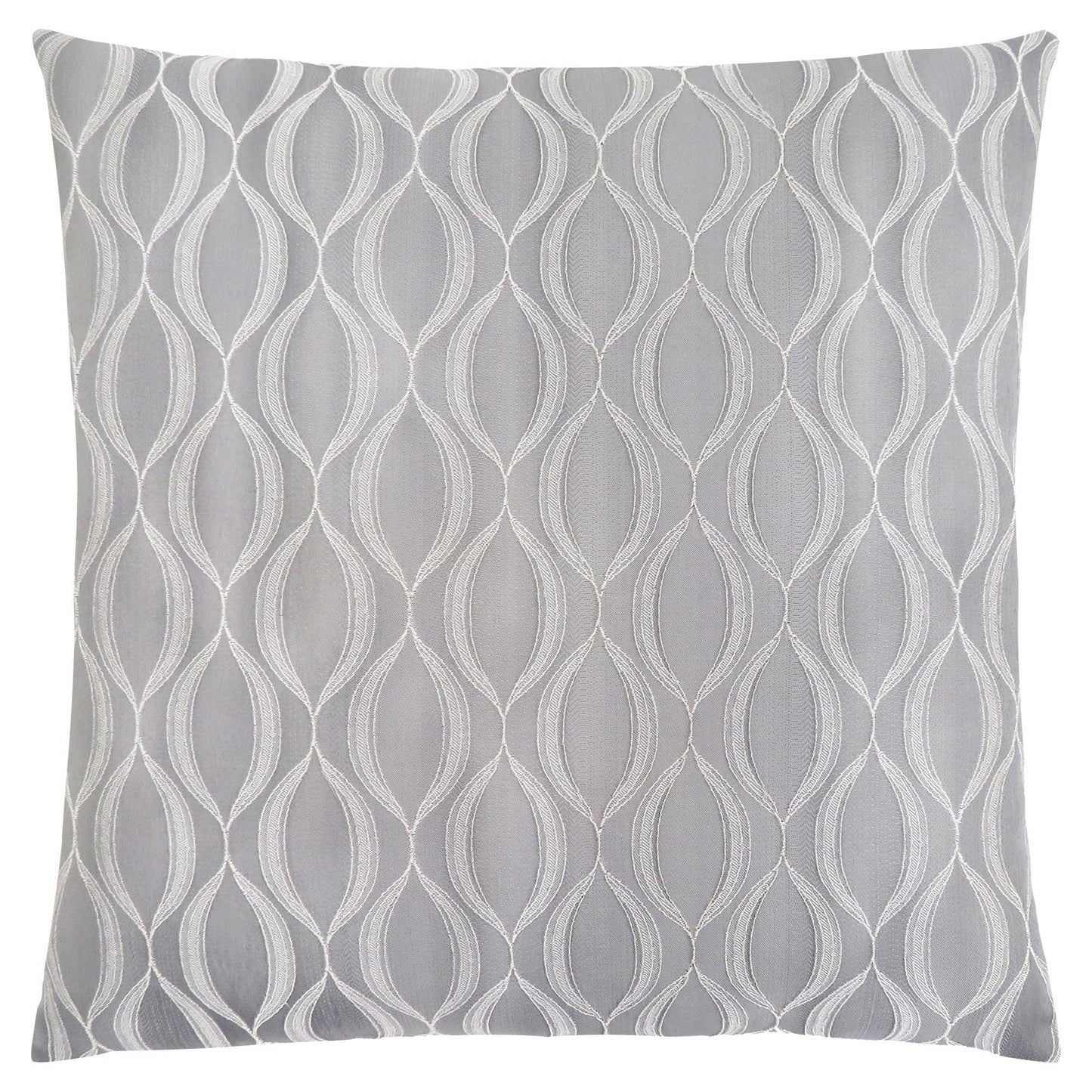 18" X 18" Taupe Polyester Ogee Zippered Pillow