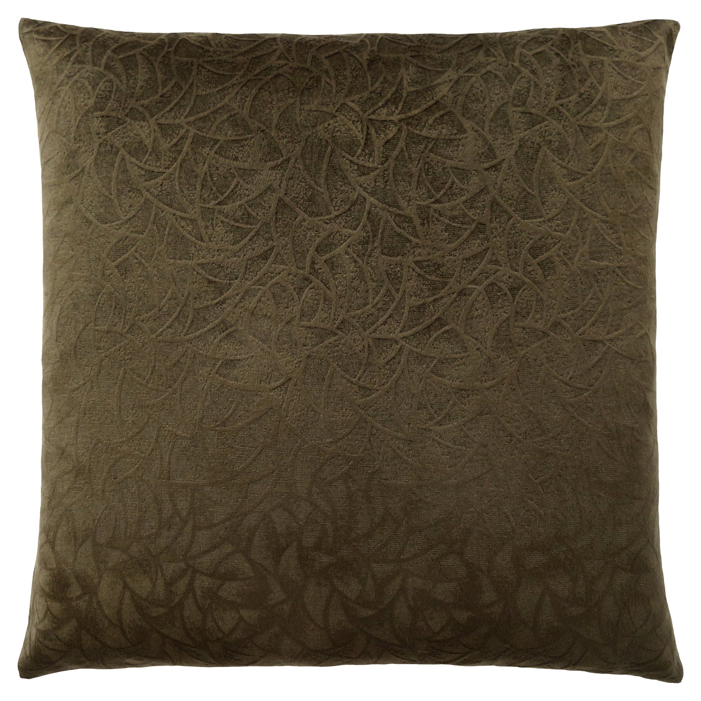Set Of Two 18" X 18" Light Gray Velvet Polyester Floral Zippered Pillow