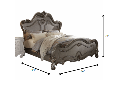 Queen Gray Bed