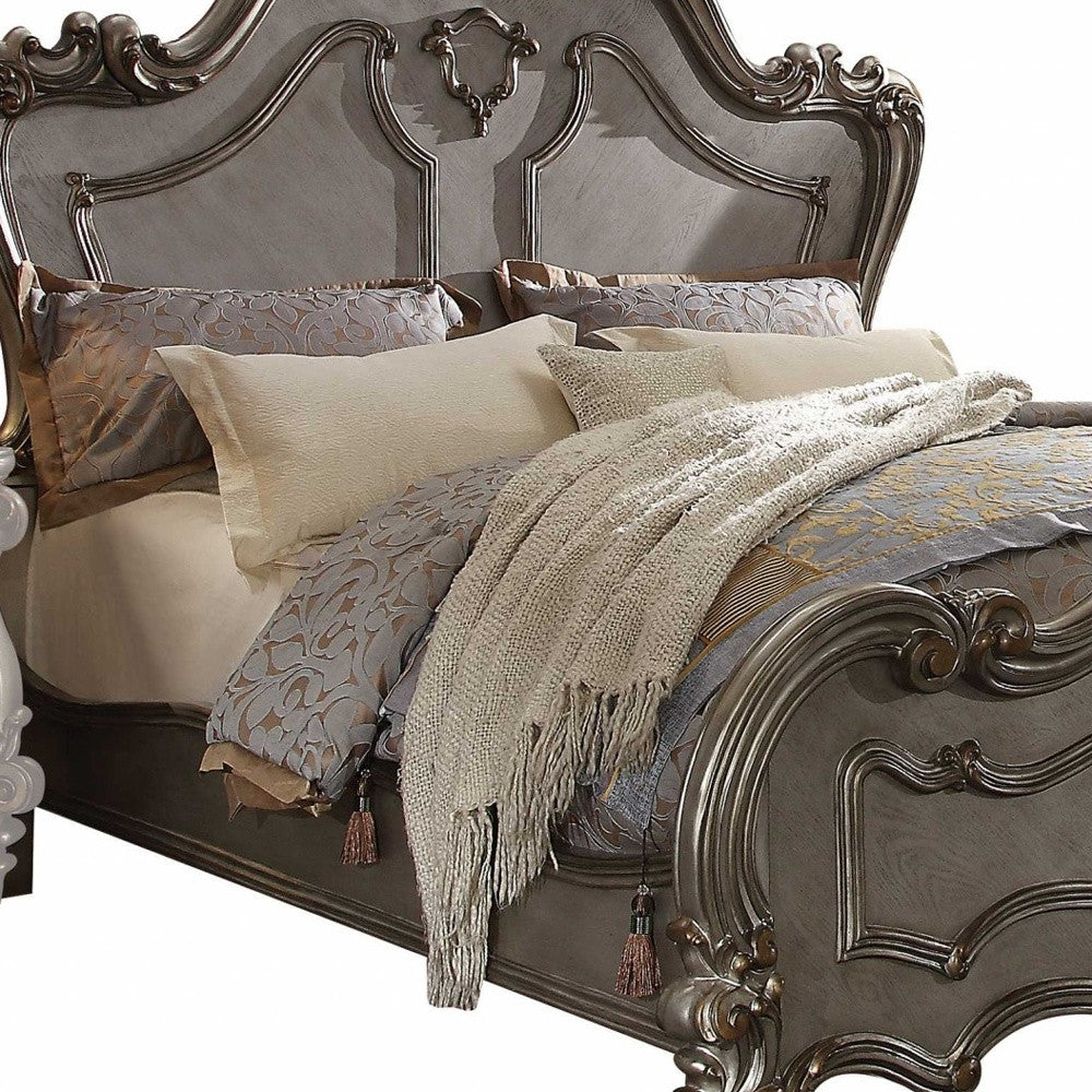 Queen Gray Bed