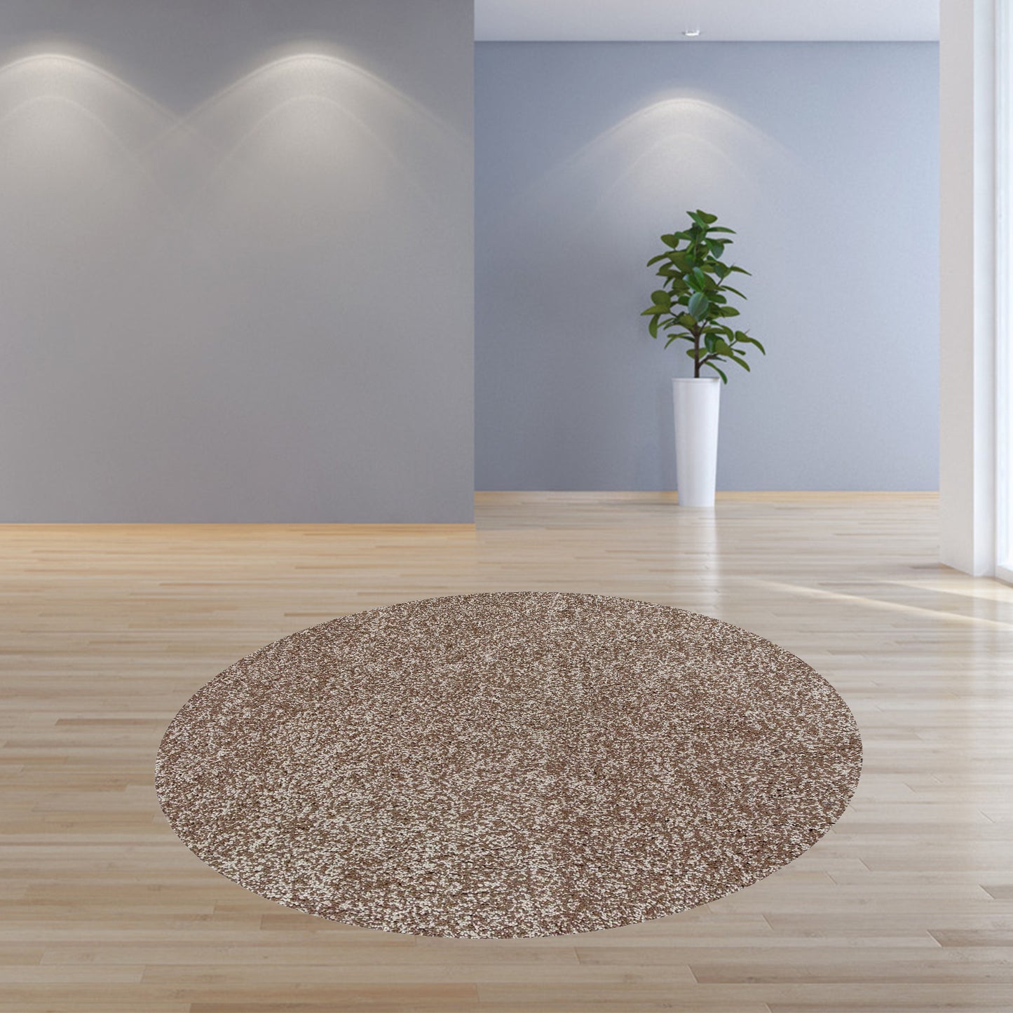 5'X7' Beige Heather Indoor Shag Rug