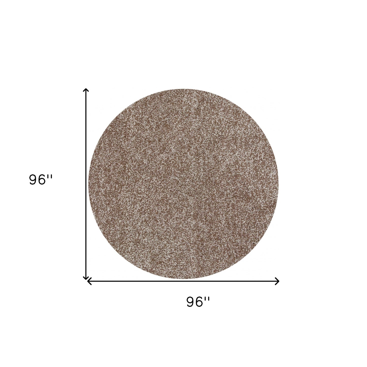 5'X7' Beige Heather Indoor Shag Rug