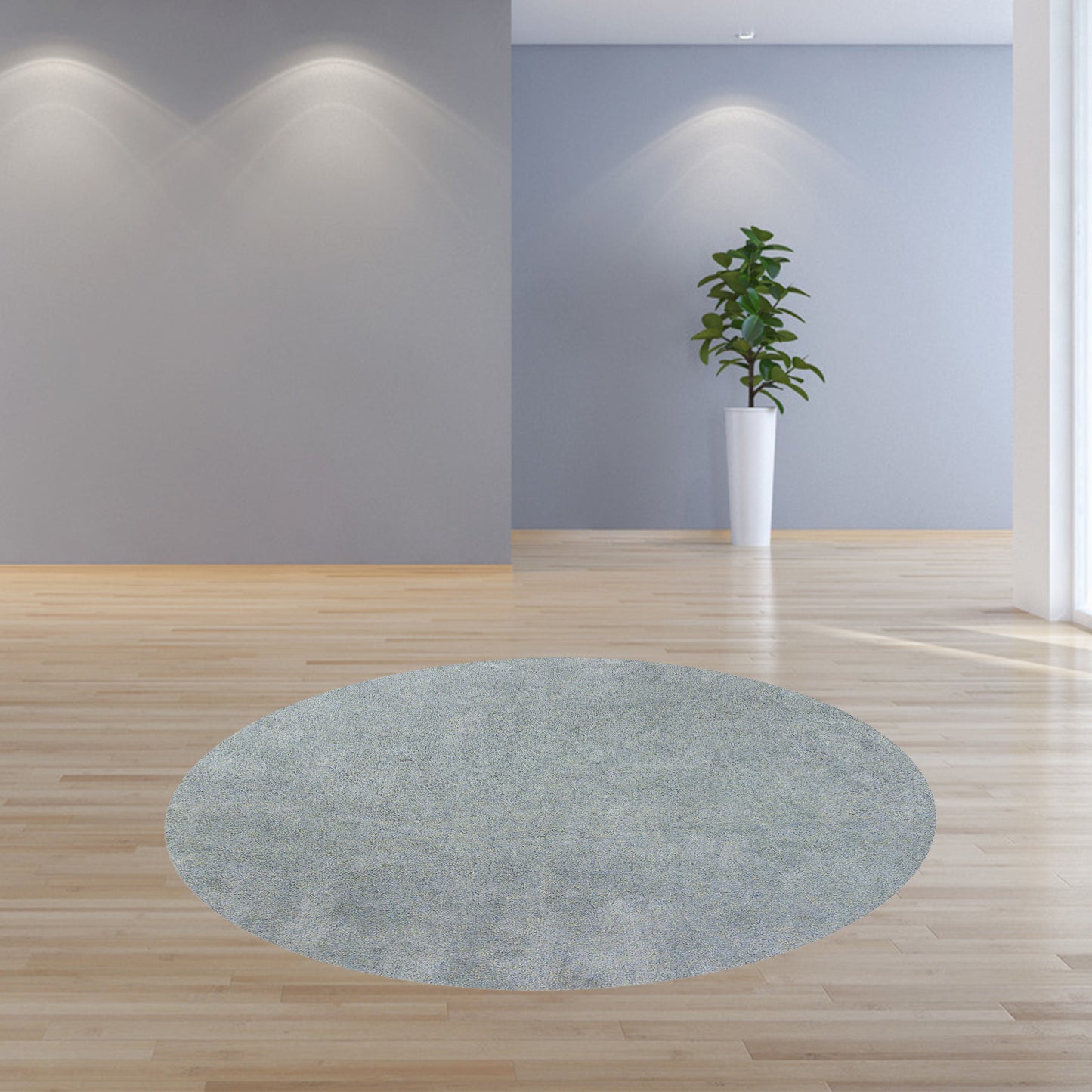 8'X10' Blue Heather Indoor Shag Rug