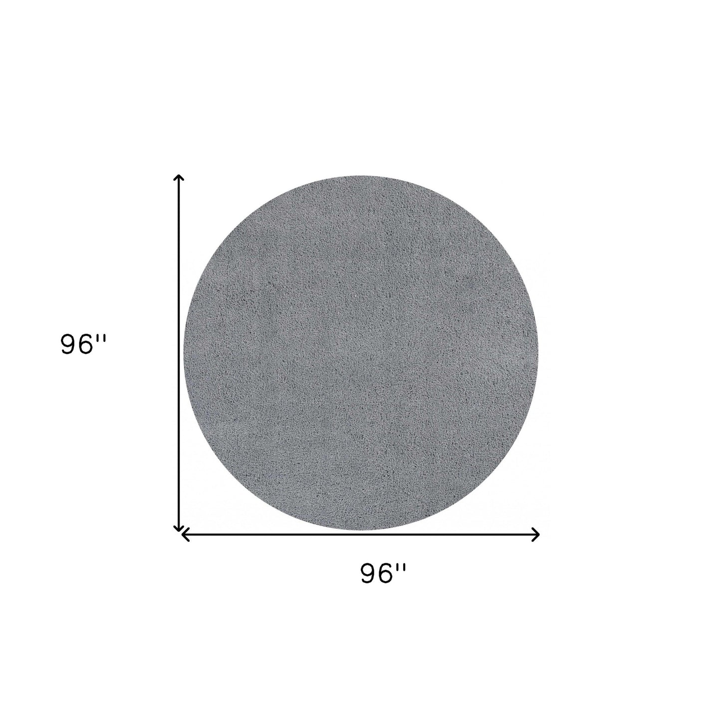 8'X10' Grey Indoor Shag Rug