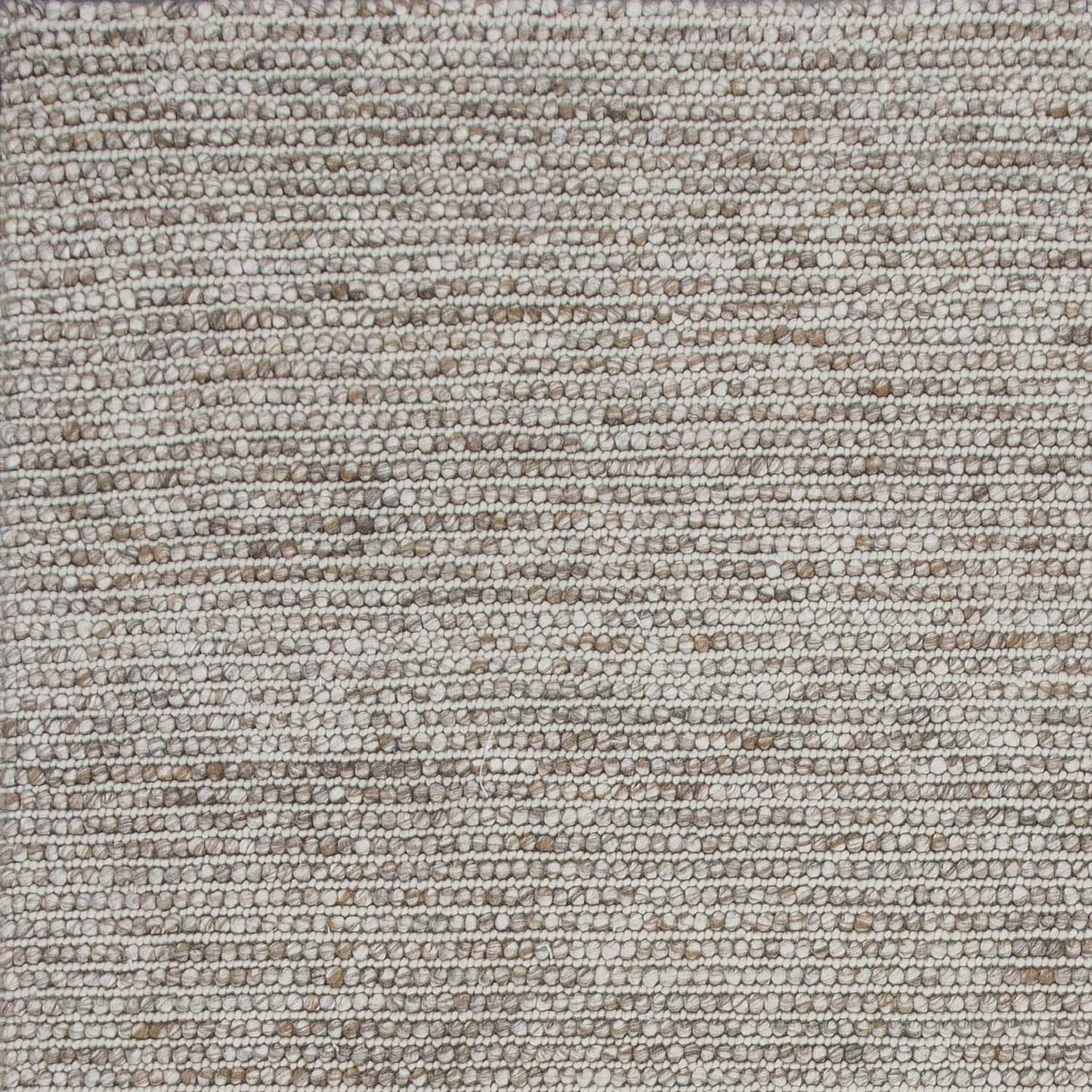 5' X 7' Natural Wool Boucle Berber Style Area Rug