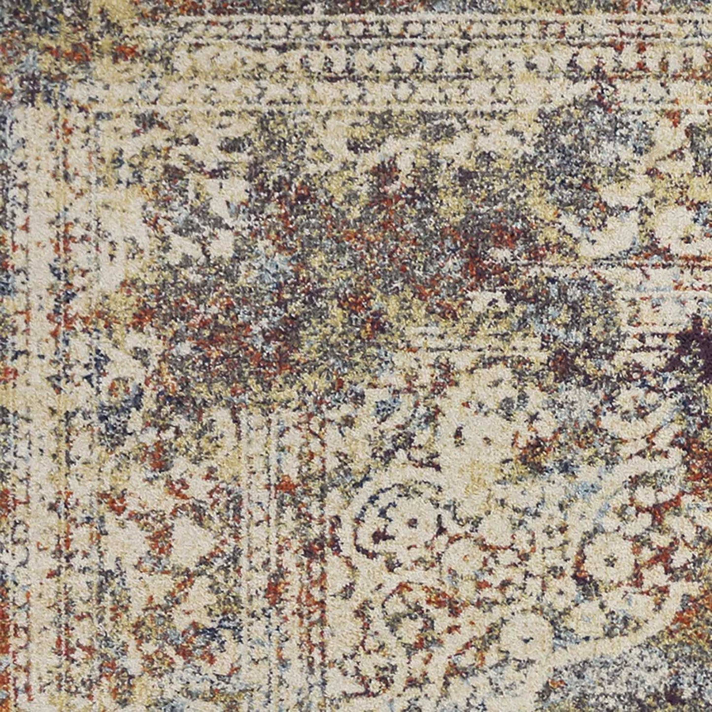 9' X 13' Polypropylene Multi Area Rug