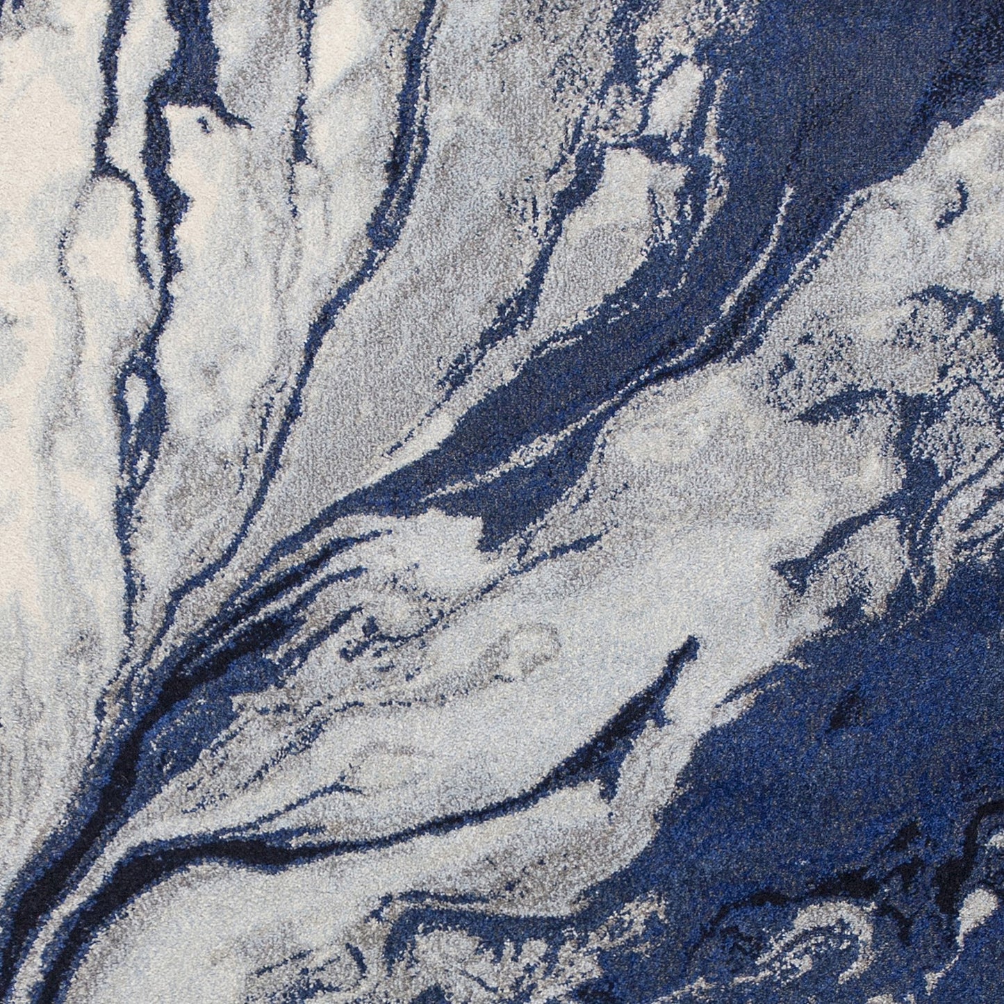 7' X 10' Polypropylene Blue Area Rug
