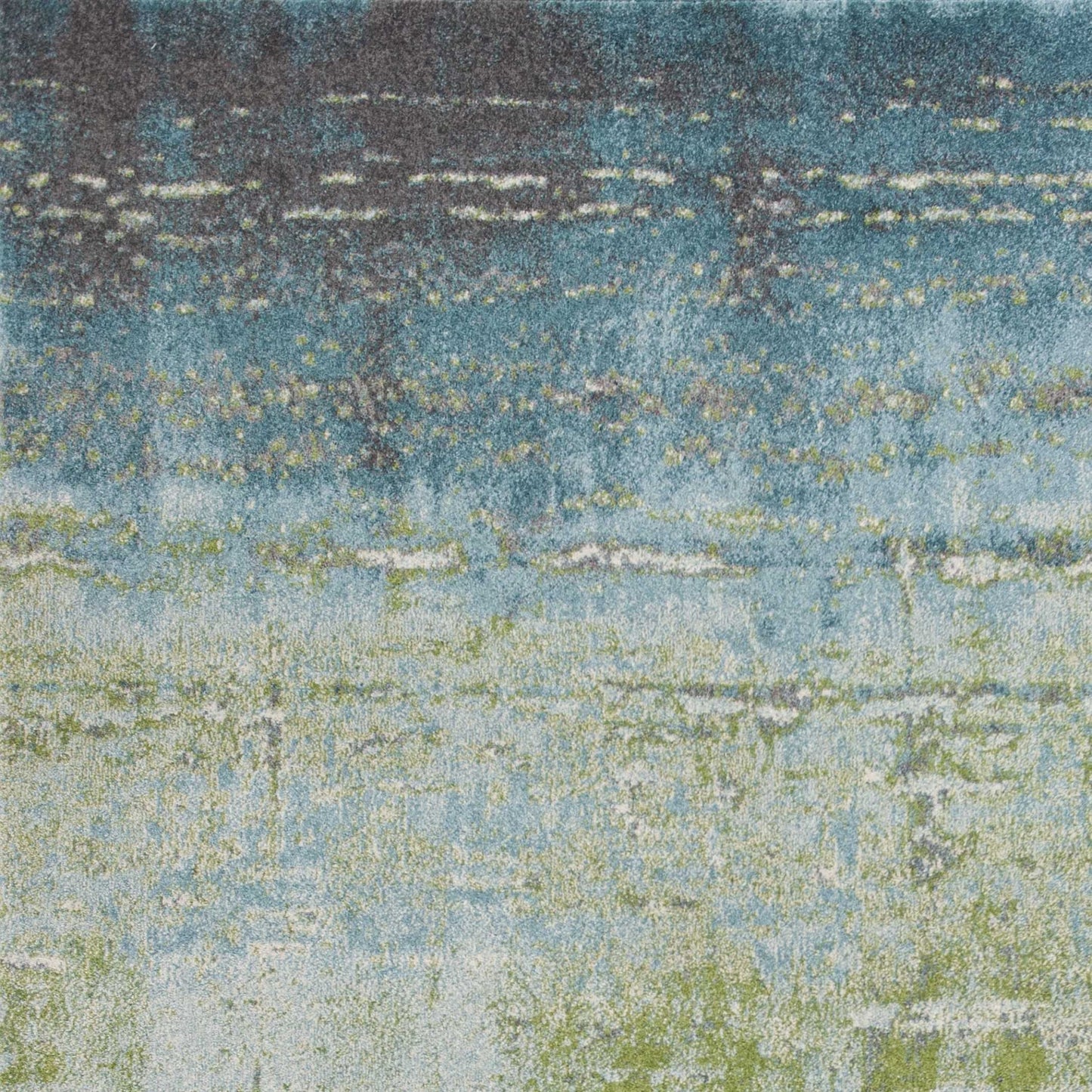 7' X 10' Polypropylene Blue Or Green Area Rug