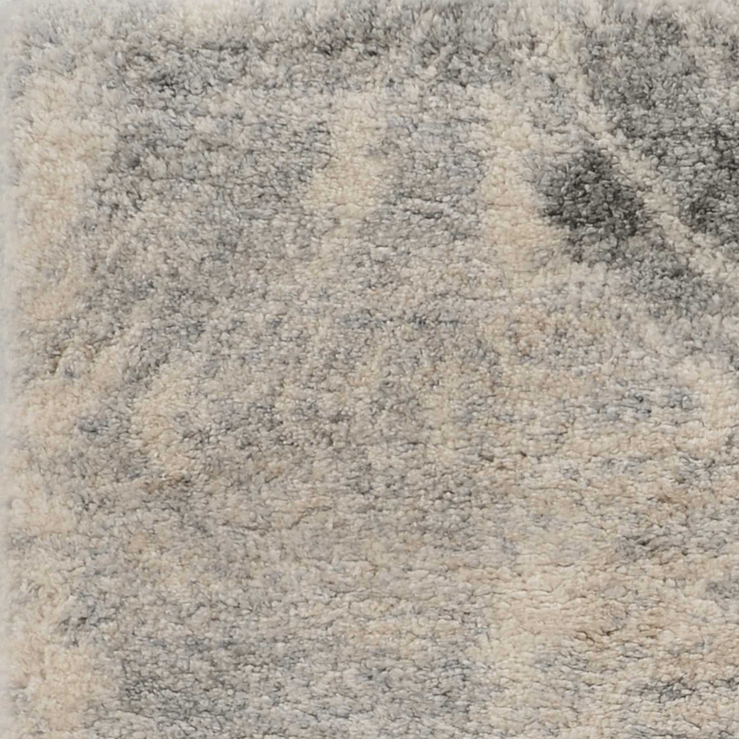 8' X 13' Modern Ivory And Grey Abstract Area Rug